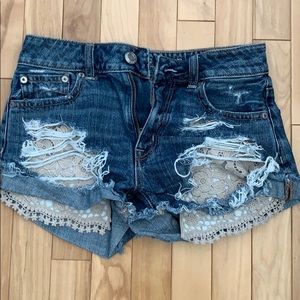 Denim shorts